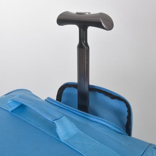 CHARKHAH Hand Luggage Case Travel Bag Trolley on Wheels Carry-Ons Flight Approved Cabin Suitcase 1.45 kg Lightweight Suitcases Large 37 Liter Bags Size 50 cm x 35 cm x 20 cm (HD-B-Sky Blue) — view 5