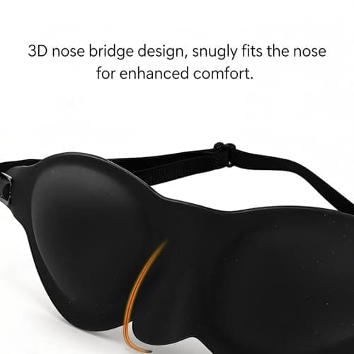 Cosycare Hydrating Sleep Mask for Dry Eyes, 3D Silicone Eye Mask with Moisture Seal Technology to Relieve Dryness, 100% Blackout for Night & Travel, Adjustable Moisture Chamber Sleep Masks — view 3