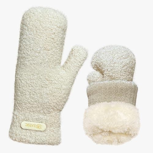 Winter Gloves for Women Arctic Velvet Mittens Thick Fleece Thermal Gloves