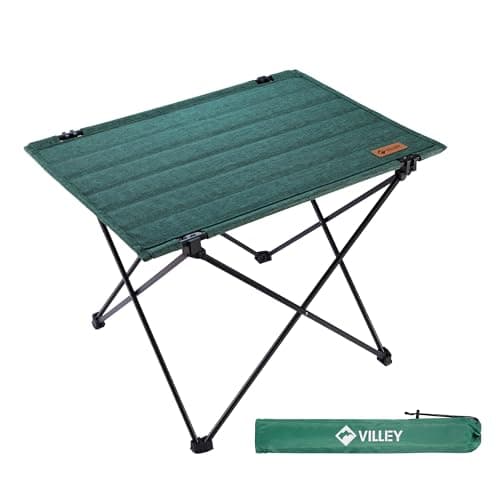 VILLEY Folding Camping Table with Carry Bag 56.5x41.5 cm