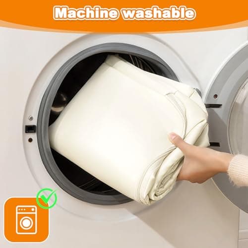 Ultra Space Saving Self Compression Organizer, Large Capacity Packing Organiser with Zips, 52*42*60cm Expandable Packing Cube Bag, Beige Storage Bags for Comforters, Clothes, Blankets, Duvets, Sweater — view 6