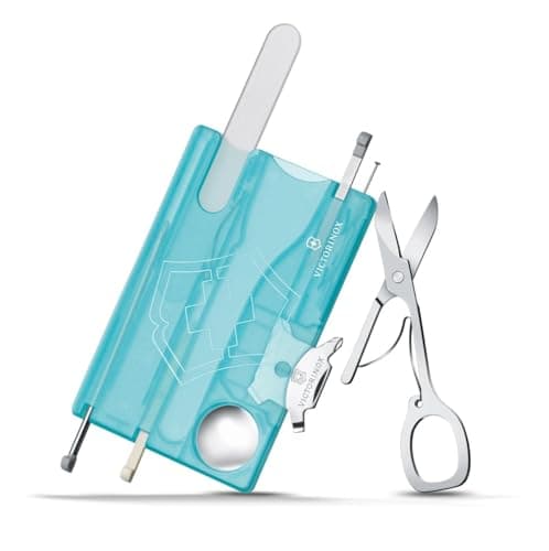 Victorinox Swiss Card Nail Care Multitool 13 Functions Ice Blue