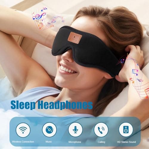 YiYunTE Sleep Headphone, Headband Headphone, Bluetooth Sleep mask Headphone — view 3