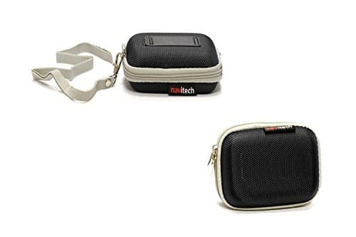 Navitech Black Hard Protective Earphone/Headphone Case Compatible with The Echobox The Nomad Earphones