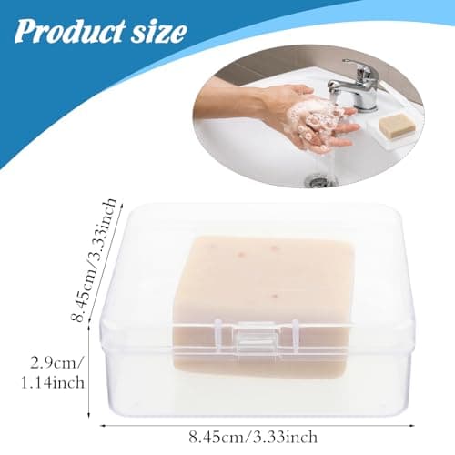 Mabor 2Pcs Clear Travel Soap Case With Lid - Waterproof — view 2