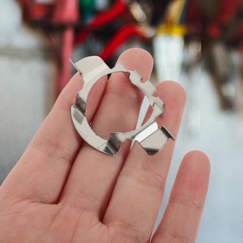 WHAMVOX 2pcs LED Bulb Retainers Iron Retaining Clips for Car — view 5