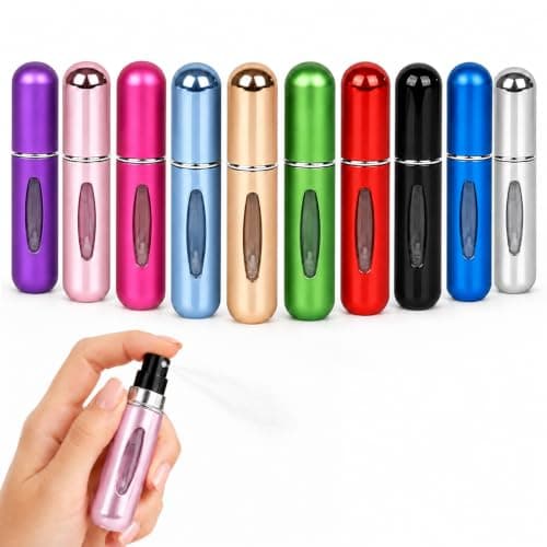 Mini Perfume Refill Bottles, 10 Pack 5ml Travel Perfume Bottle for Holiday