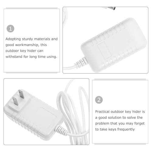 LIFKOME Hidden Cash Container Fake Charger Storage Box Discreet Money Holder Prank Prop for Home Travel Office Security Safe Concealment — view 2