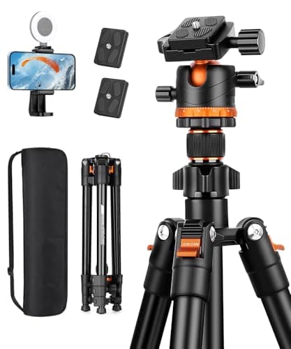 JOILCAN Camera Tripod for DSLR,168cm Lightweight Aluminium Travel Tripod