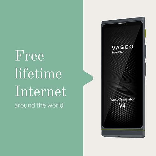 Vasco V4 Language Translator Device | 112 Languages | Free Lifetime Internet in Almost 200 Countries | Black Onyx — view 3