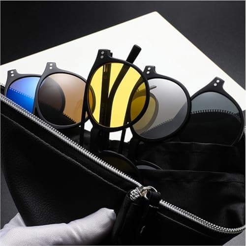 Zestivra Polarized Magnet Shades – Retro UV Block Eyewear | Sun Protection Glasses with Magnetic Frame for Night Driving Outdoor Travel Men Women Eye Comfort Style — view 3