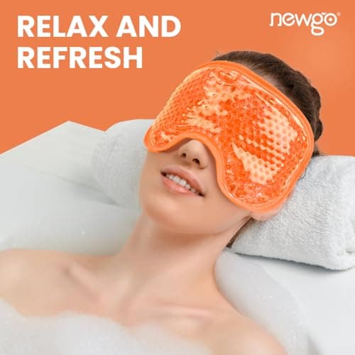 NEWGO Cooling Eye Mask for Puffy Eyes, Reusable Hot Cold Therapy — view 4