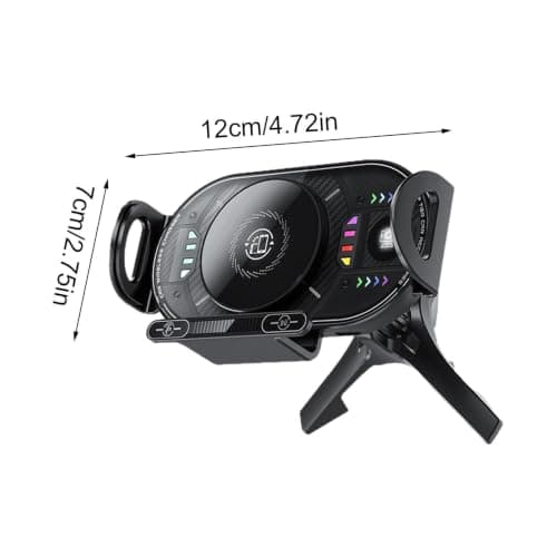 Car Mobile Phone Holder with Charger Type-C Foldable Safety Protection — view 6