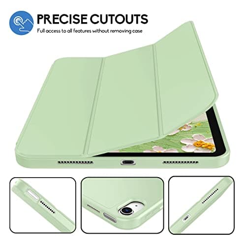 iPad (A16) 11th Generation Case 11 Inch 2025, iPad 10th Generation Case 2022 10.9 Inch with Pencil Holder, Soft TPU Back Slim Smart Protective Trifold Stand Cover, Auto Wake/Sleep, Matcha Green — view 6