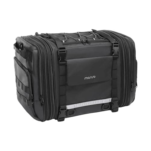 MOSISO Motorcycle Tail Bag with Expandable Capacity 32L-48L
