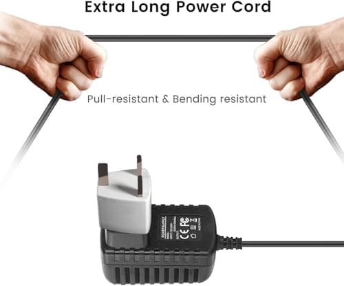 Xzrucst 5V AC Adapter Compatible with Sainsbury's Cream Mini DAB/FM Digital Radio Sainsbury's SR-3 + British Standard Plug — view 5