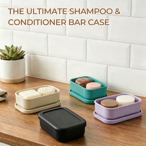 AIMAIAIMAI Enhanced Leak-Proof Travel Soap Case, Silicone Soap Container with Draining Layer, Keep Soap Dry, Portable Bar Soap Holder for Bathroom, Camping, Gym, Easy to Clean (Green) — view 3