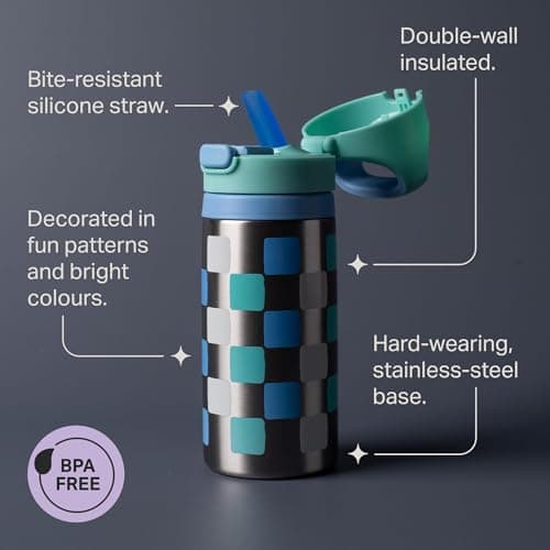 Tommee Tippee On The Go Insulated Straw Bottle 18m+ Stainless Steel — view 4