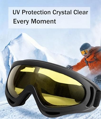 Anti‑Fog UV400 Ski Goggles, Helmet Compatible Snowboard Goggles — view 6