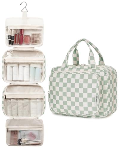 Narwey Large Hanging Travel Toiletry Bag for Women, Wash Bag for Toiletries — view 4