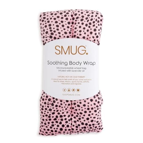 SMUG Wheat Bags Microwavable Neck & Shoulder | Soothing Heat Bags Microwavable | Hot & Cool Therapy | Lavender Oil | Pain Relief for Muscles, Joints & Migraines, Period Pain & Cramps | Pink Dalmatian — view 2
