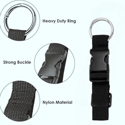 2 Pack Luggage Straps Add a Bag,Adjustable Jacket Holder & Suitcase Belt to Secure Extra Bags, Hands-Free Travel Accessory — view 4