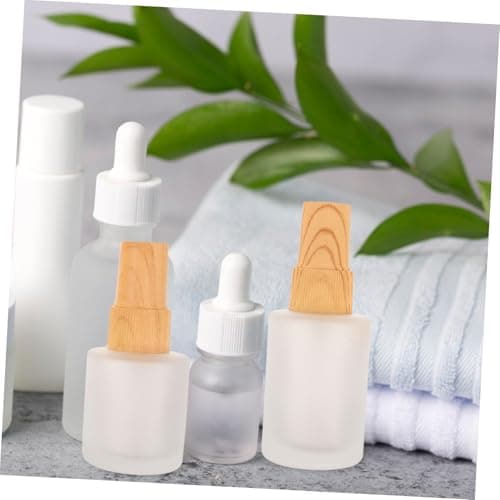ERINGOGO 3 Piece Frosted Glass Spray Bottles with Bamboo Caps for Travel — view 6