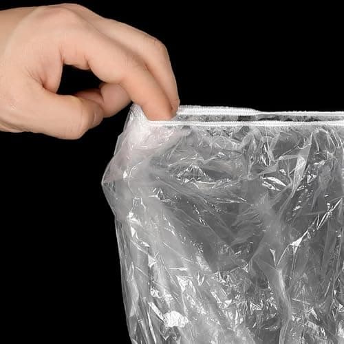 DraCra 10 Pack Backpack Rain Cover Disposable Waterproof Cap Elastic Covers Protector Compact Raincoat Raincover for Outdoor Camping Hiking Cycling Travel Trikking Emergency 15L-40L — view 4