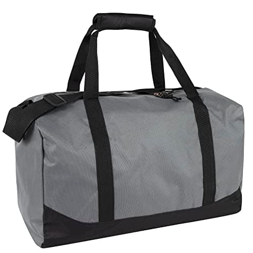 Trail maker 30 Liter, 17 Inch Canvas Duffle Bags for Men and Women -Travel Weekender Overnight Carry-On Shoulder Duffel Tote Bags (Grey) — view 6