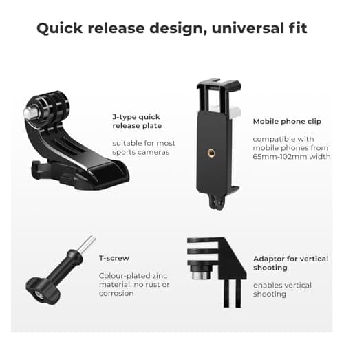 K&F CONCEPT Head Strap & Chest Mount Set Action Camera Accessories Kit — view 5