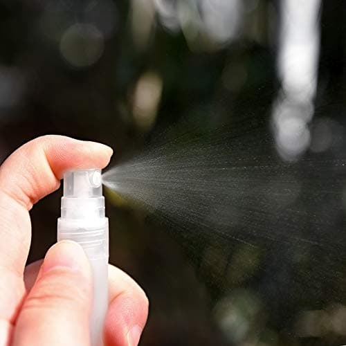 FiveSeasonStuff 5 Piece 10ml Mini Fine Mist Spray Bottle for Perfume Face Hydration Toner Frosted Plastic Atomiser Air Travel Size Refillable and Reusable — view 3