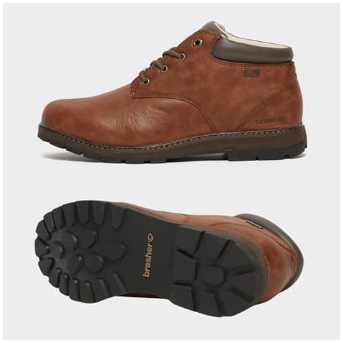 Brasher Men's Country Traveller Waterproof Leather Walking Shoes, Men's Hiking Shoes, Hiking & Outdoor Recreation Footwear, Brown, UK9 — view 4