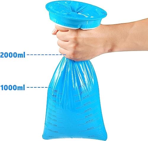 20Pack Vomit Bags Disposable Barf Bags,1000ml High Density Emesis Bags with Snap,Perfect for Morning Sickness,Kids,Pregnant Woman,Car Motion Sickness，Airsick — view 5