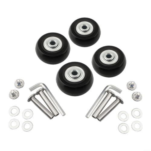 Luggage Wheel Repair Kit 4 Pack with Tools Screws(41x18mm)