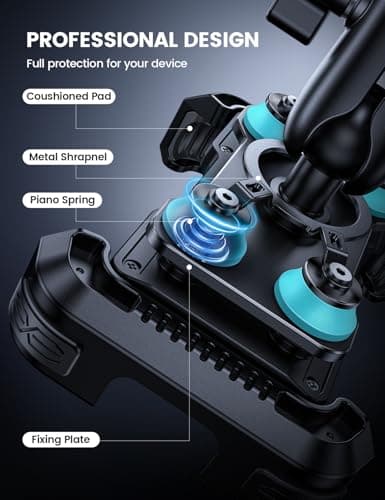 Lamicall Motorbike Phone Holder, [Anti-Theft] Motorcycle Phone Mount Blue — view 3