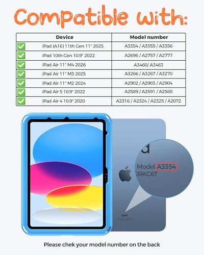 ProCase Kids Case for iPad 11th(A16)/10th, iPad Air 11" M4/M3/M2, Air 5/4th — view 2