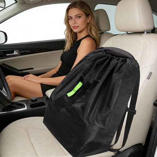 Car Seat Travel Bag for Airplane, Heavy Duty Air Travel Car Seat Cover, Travel-car-seat Bag, Waterproof Easy Carry Pack Carrier Accessories | for Teen Family Friends Outdoor Trips — view 4