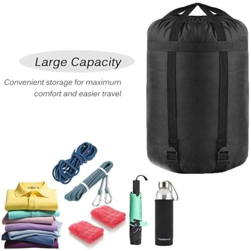 MOOCY Compression Stuff Sack, 12L/45L Sleeping Bag Cover Sack Sleeping Bags Storage Stuff Sack Organizer - Great Sleeping Bags Clothes Camping Hiking Backpacking — view 6