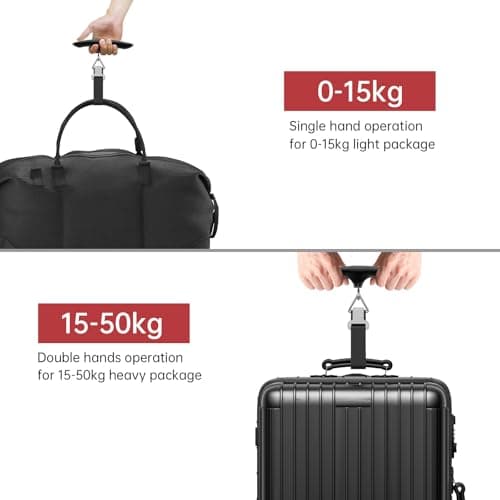 MYCARBON Luggage Scale Portable Digital Suitcase Scales Hanging 110lb/50kg — view 4