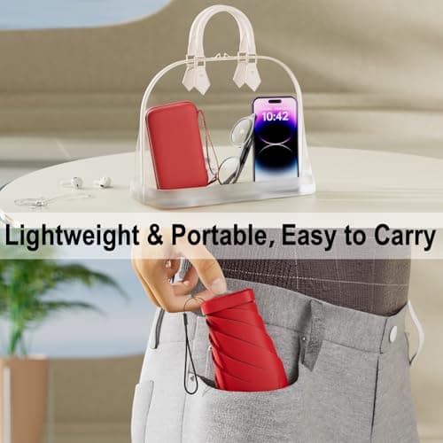 Copulan Mini Travel Umbrella, UPF 50+ Compact Fits in Purse — view 3