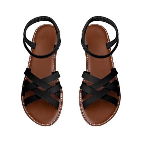 gladiator sandals for women womens sandals cushion walk supportive orthopedic plantar fasciitis relief long distance walking tourist travel city break wedge