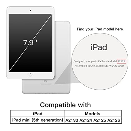 JETech Case for iPad mini 5th Gen (2019), Red — view 2