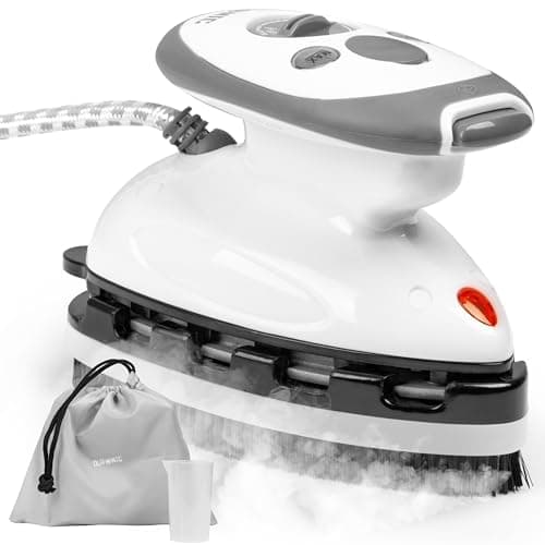 Duronic SI2 WE Mini Travel Steam Iron, 375W, Portable Steamer Iron, White