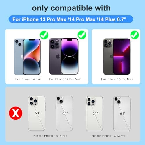 TAYUZH Battery Case compatible with iPhone 12 Pro Max, 13 Pro Max, 14 Pro Max, 14 Plus, 10000mAh Portable Rechargeable Charging Case, 6.7 Inch Black — view 2