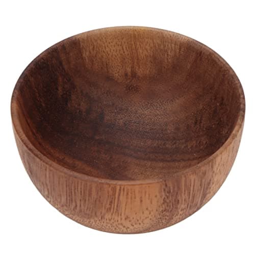 Topiky Portable Wooden Shaving Soap Bowl, Large Capacity Foaming — view 5