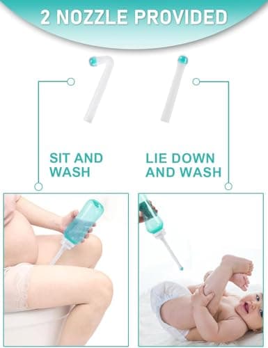 Portable Bidet Postpartum Essentials Bottle- Travel Bidet with a Water Pressure Button,Bidet Sprayer,for Postpartum Care of Women for Perineal Repair and Cleaning 500ml(Green) — view 6