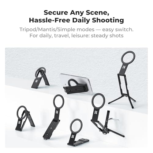 K&F CONCEPT Mini Tripod for iPhone & Android Handset, 7MM Ultra-Slim — view 4