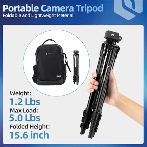 Fotopro 120cm Ultralight Compact Travel Tripod with Quick Release Plate and Panoramic Head Aluminum Tripod 0.5kg Maximum Load 2kg DIGI-3400 — view 3