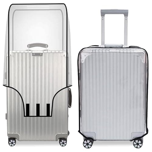 Bodyplus Suitcase Luggage Cover, Transparent Clear PVC Luggage Protector - Waterproof, DustProof and Scratchproof Protective Covers for Wheeled Trolley Case, Baggage (26 Inches)
