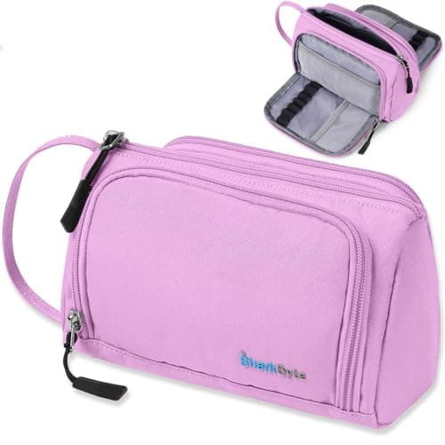 SharkByte Large Pencil Case Organiser, Big Capacity Aesthetic Stationery Storage Pouch with Compartments, Pen Holder for School, College, Study Supplies, Desk Organisation & Travel Essentials